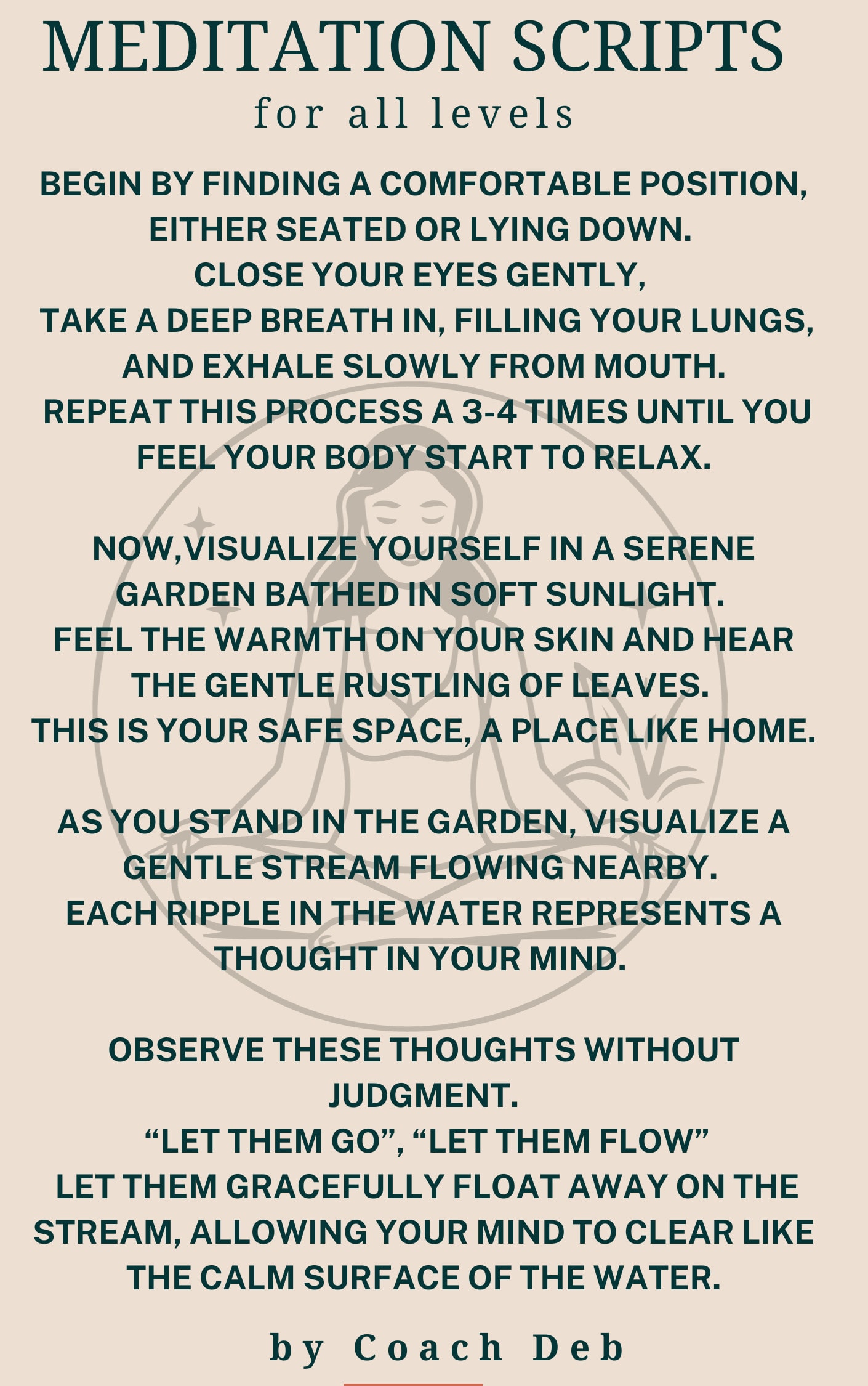 Provide guided meditation scripts by Beingdeb001 | Fiverr provide-guided-meditation-scripts-by-beingdeb001-fiverr