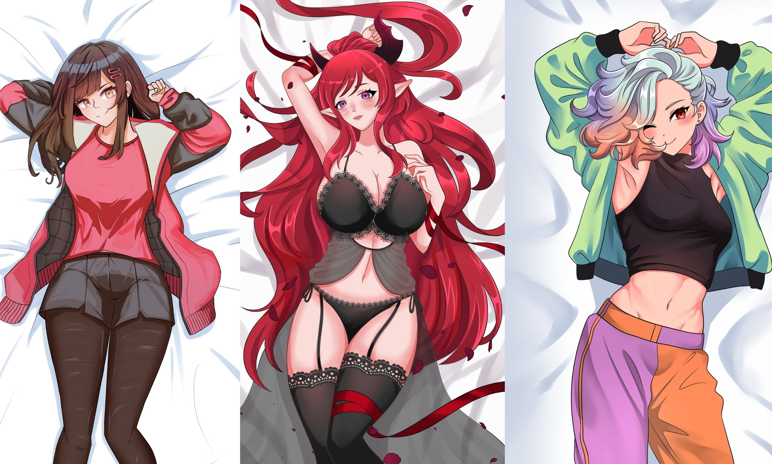 Draw custom dakimakura body pillow anime by Yakuzaztudio | Fiverr