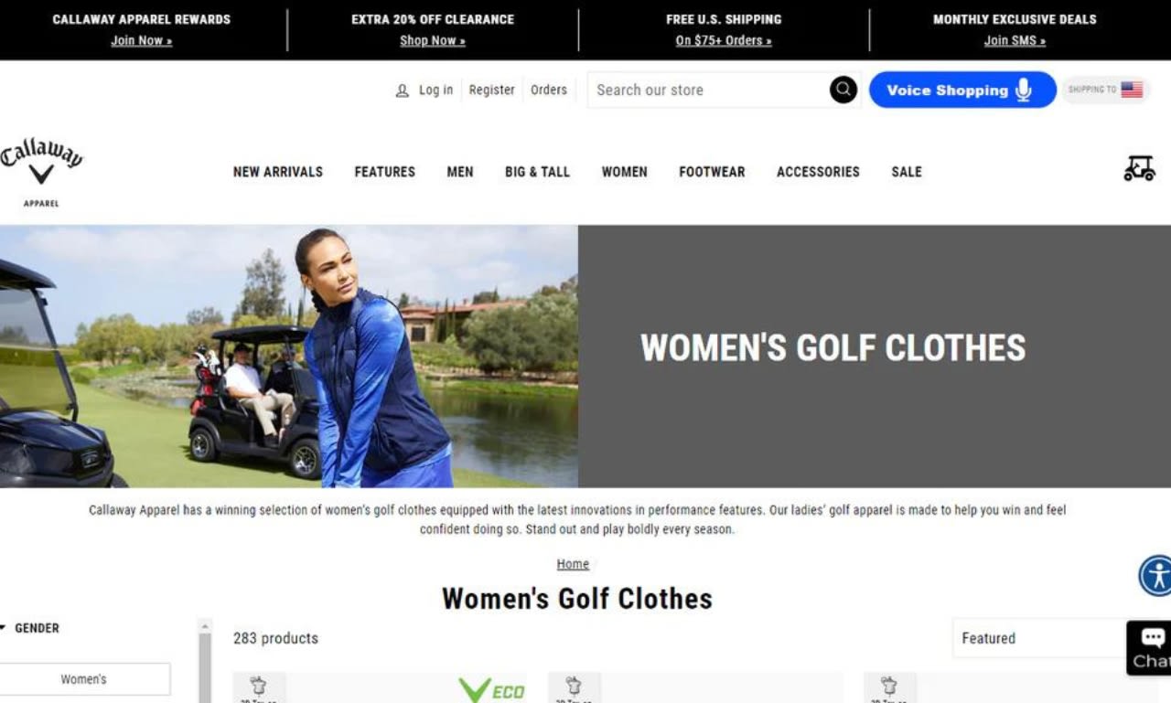 Club clothing shop websites
