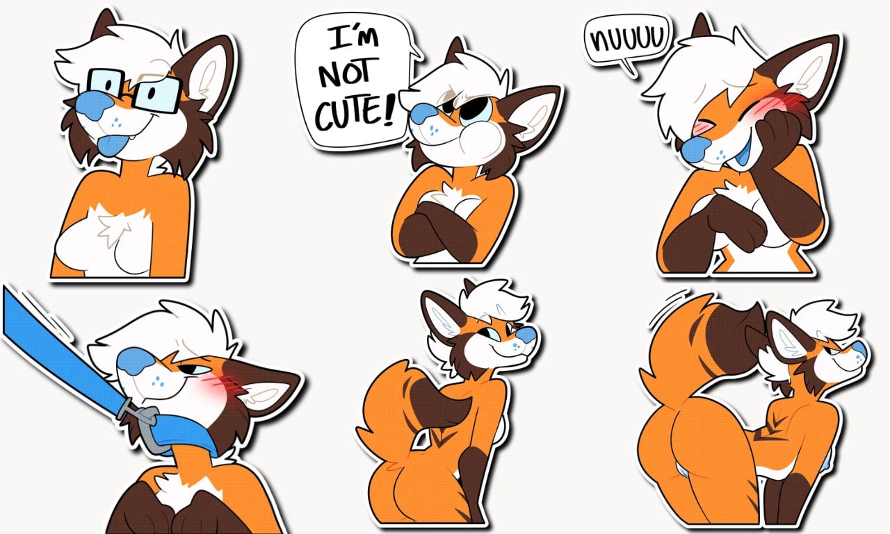 Draw a custom furry telegram stickers, discord stickers, nsfw, crypto,  emoji by Adesholaomotola | Fiverr