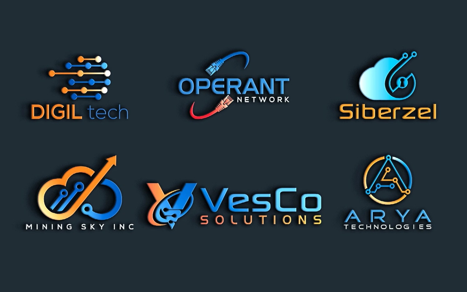 Create tech startup, technology, crypto, and cyber security logo design by  Camilla_henriks | Fiverr