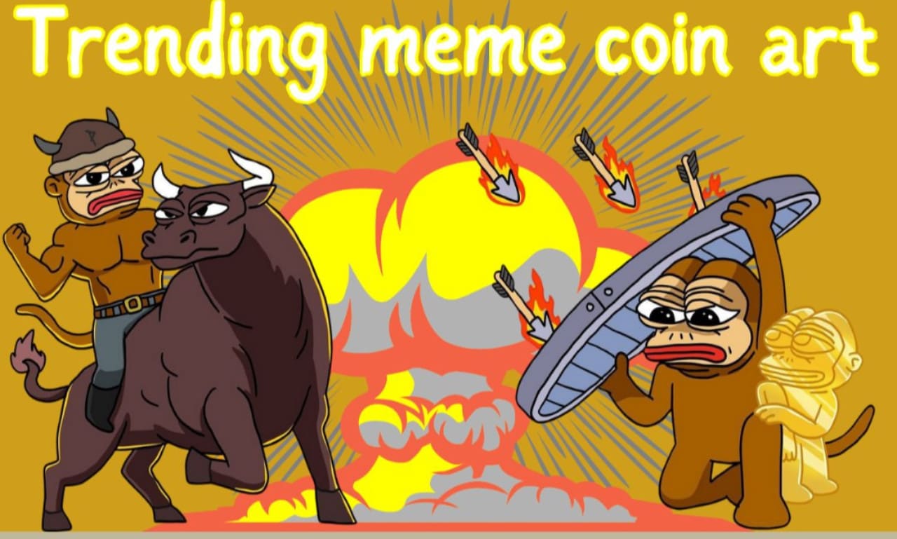 Do crypto logo, memecoin art, telegram stickers, pepe, brett meme,  animation gif by Pappigo | Fiverr