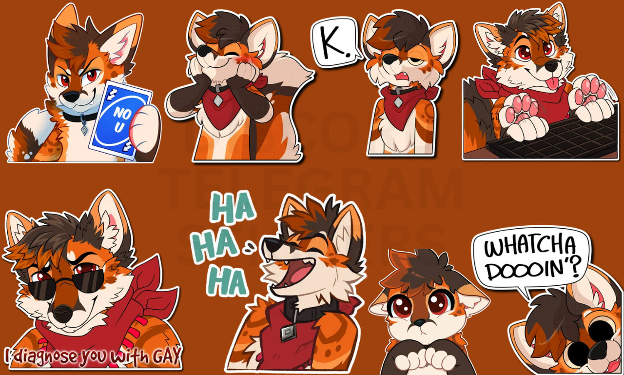 Create furry telegram stickers furry nsfw stickers crypto animated stickers  by Victor_01010 | Fiverr