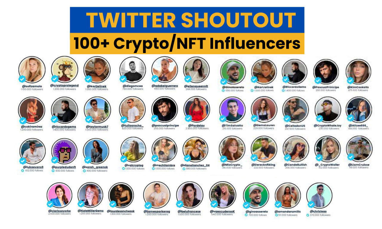 Tweet and promote your crypto nft project via twitter influencers by  Thefahadabbaci | Fiverr