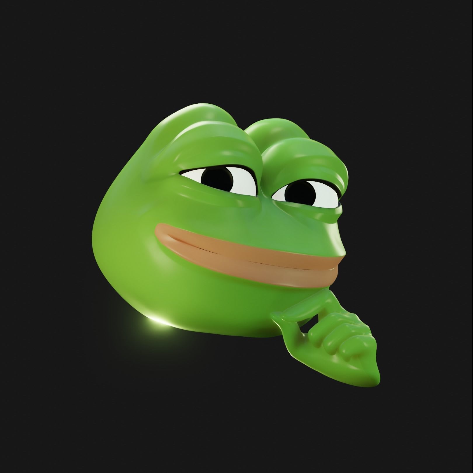Arte de meme de crypto pepe personagem nft meme arte meme engraçada sapo  emojis