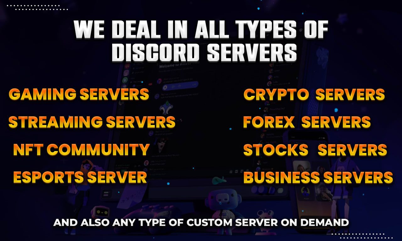 do any custom discord server setup within 12 hours
