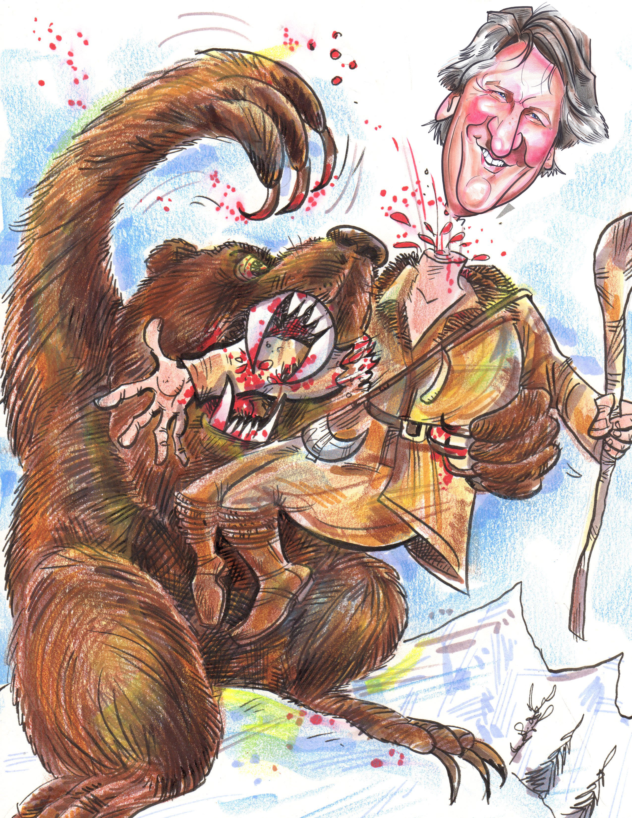 Draw Caricature Of You In The Revenant By Grapeapester