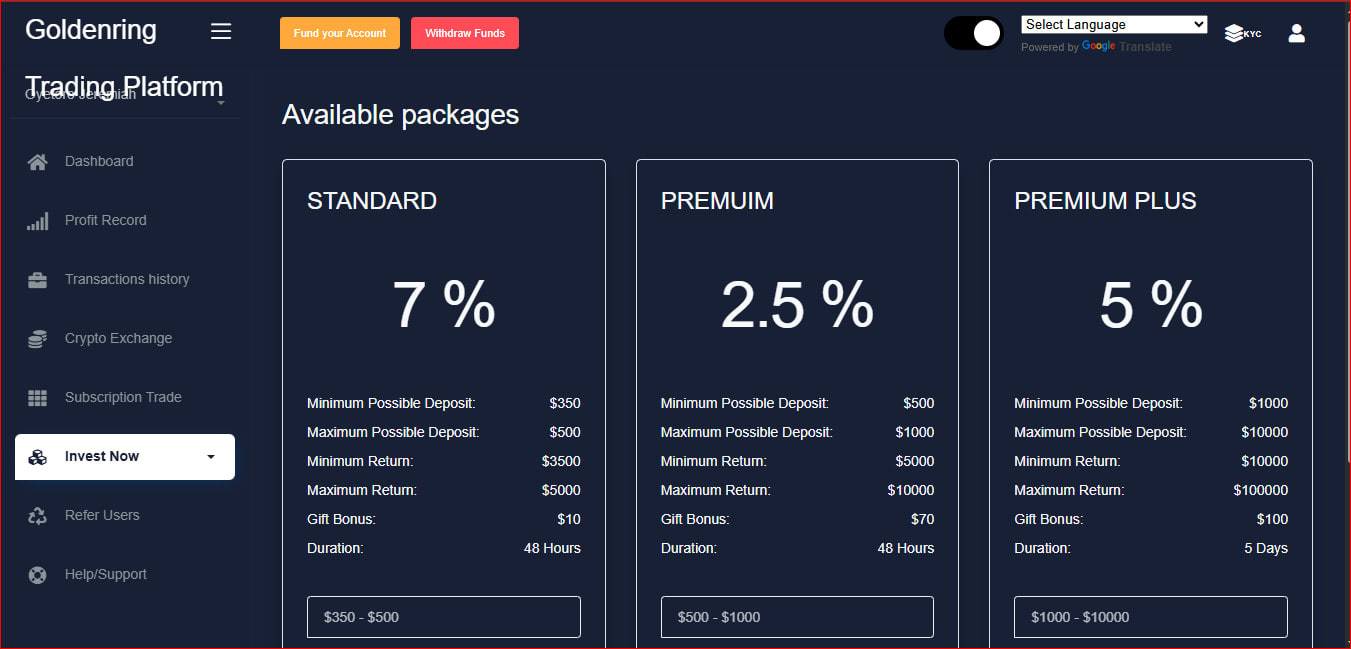 Create a bitcoin investment website by Jeremiah_ife | Fiverr
