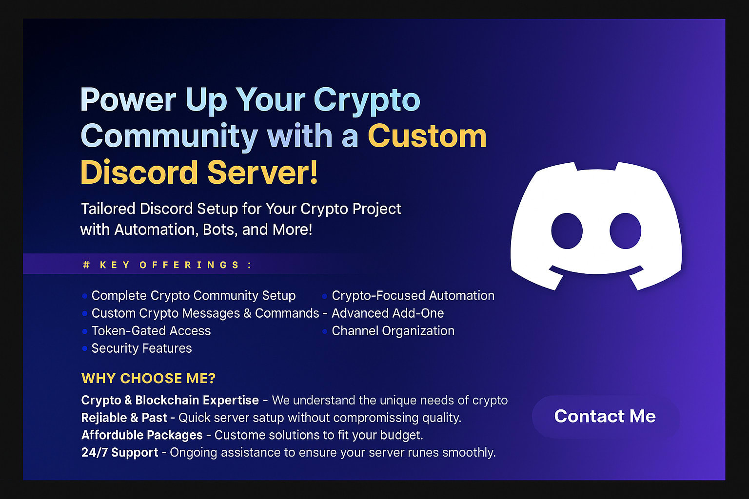 Create, design, and set up your custom discord server within 24 hours by  Zohaib_altaf96 | Fiverr