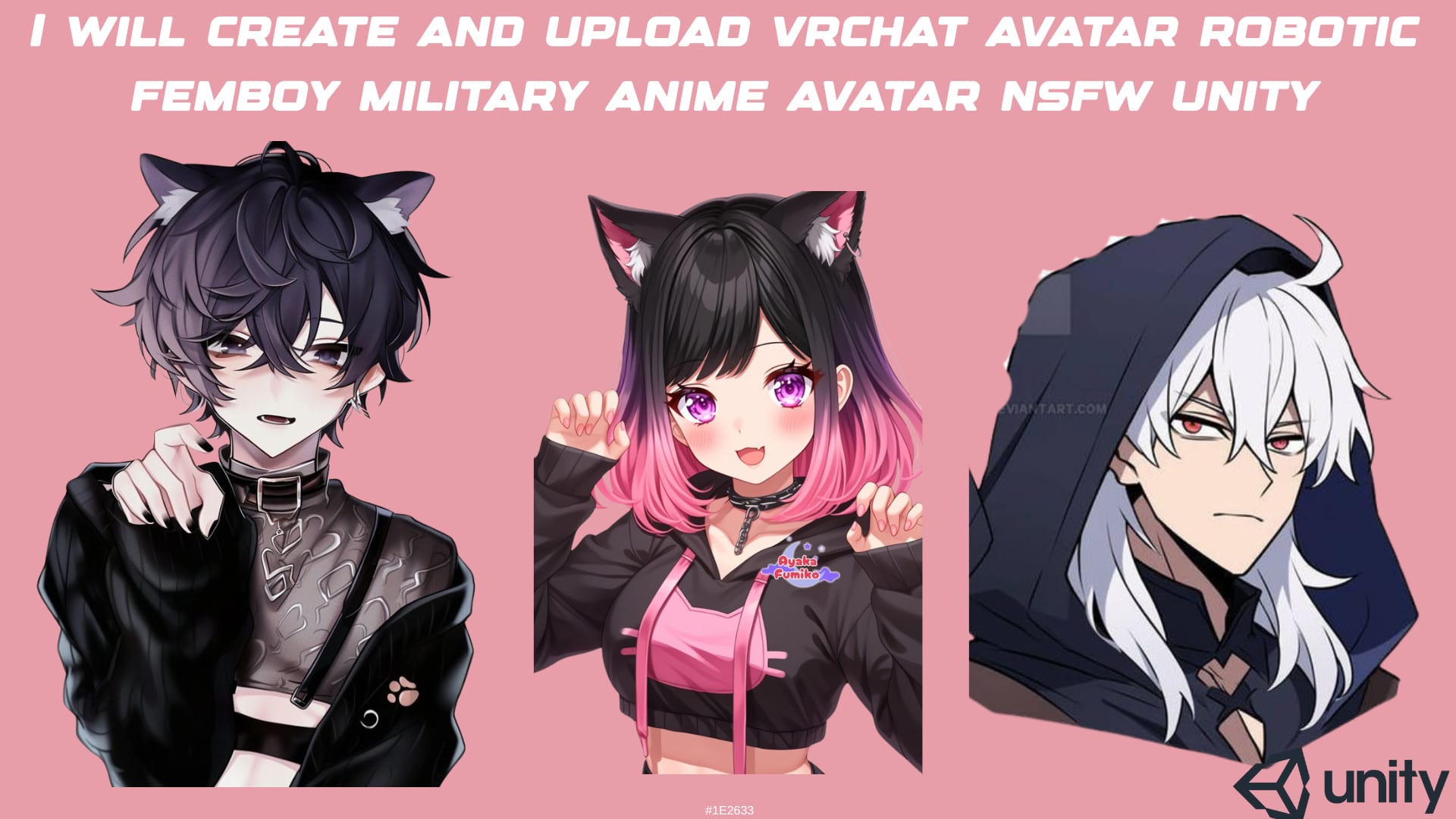 Do custom vrchat avatar robotic femboy military furry anime femboy unity  avatar by Precious_ok | Fiverr