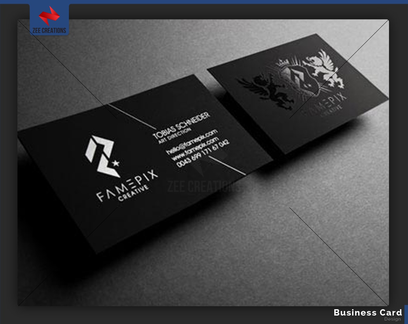 Download Do Elegant Business Card Design With Free Mockups By Zeecreations Fiverr