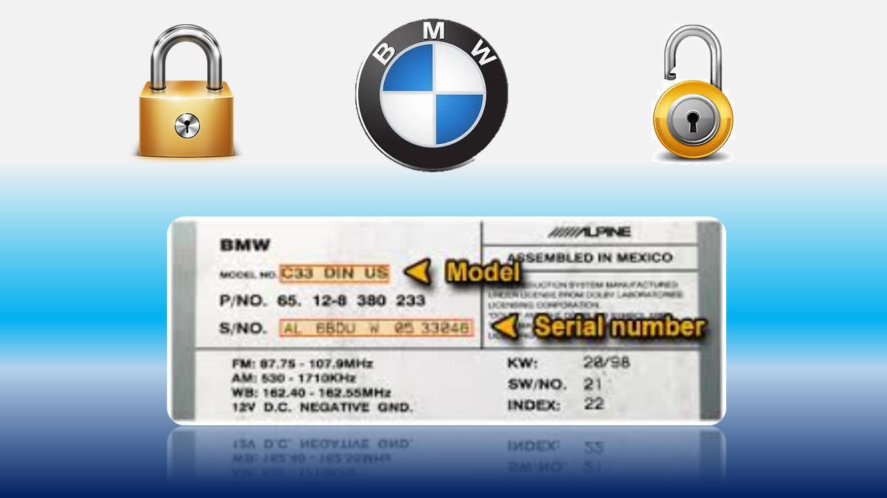 Send You A Code To Unlock Your Bmw Anti Theft Radio By Cathytruc Fiverr