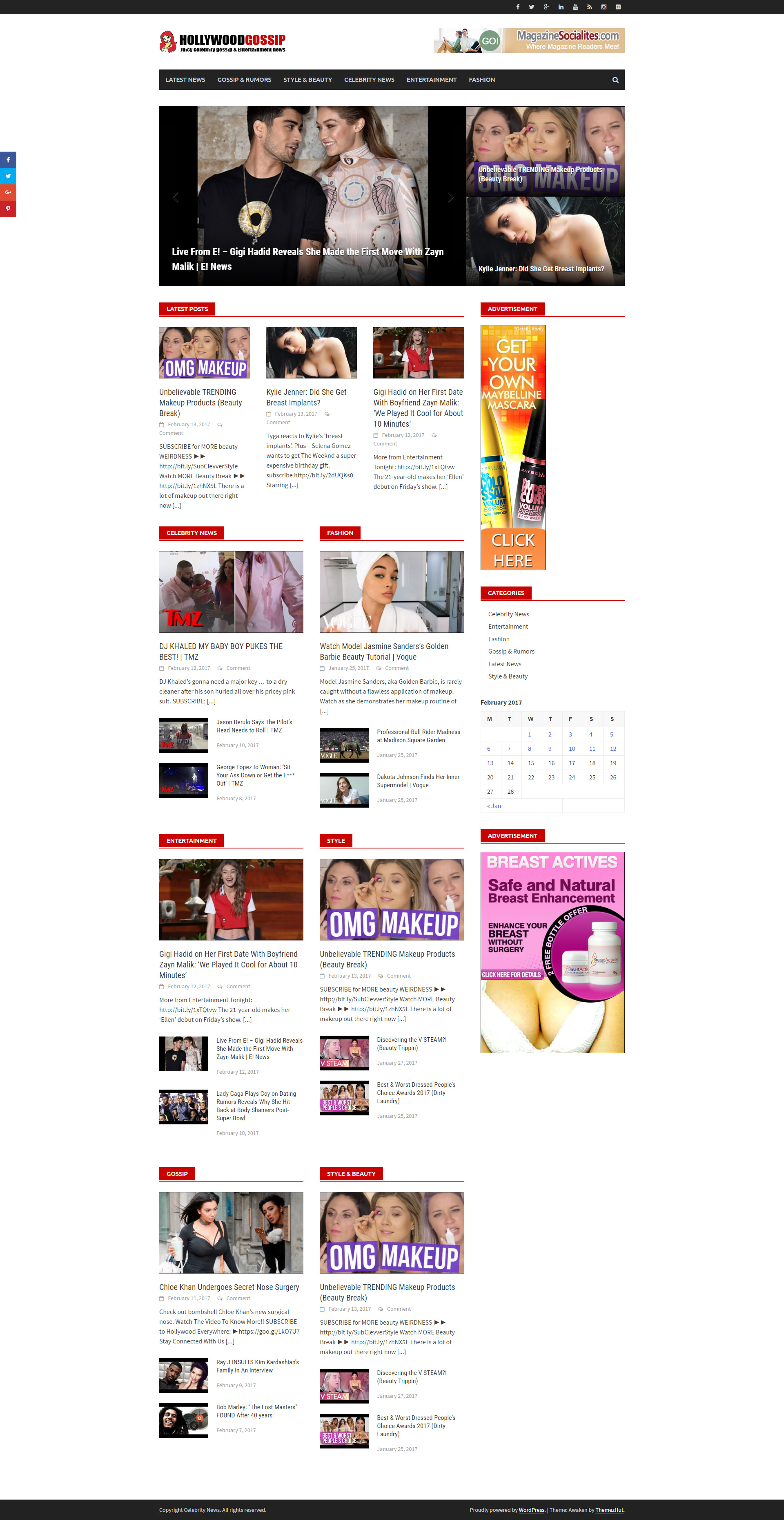 Build and setup automated celebrity gossip website
