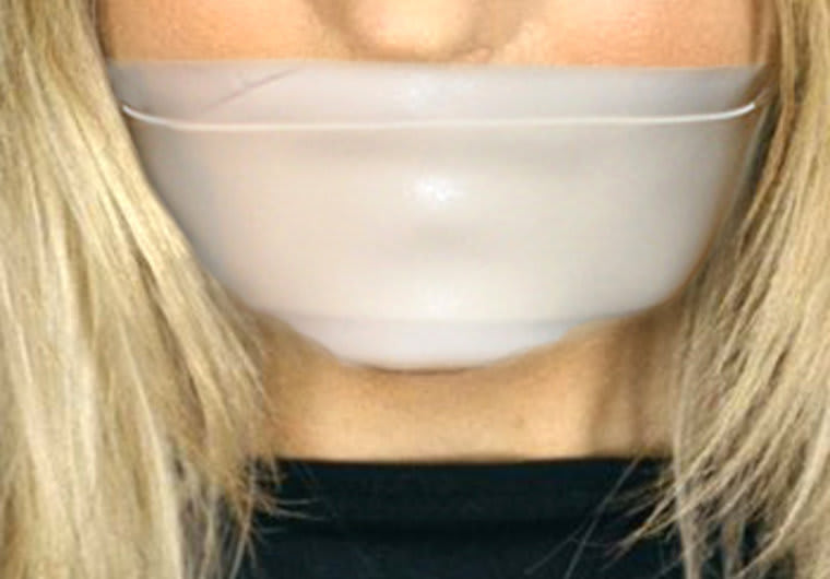Image result for drawing of tape on person's mouth