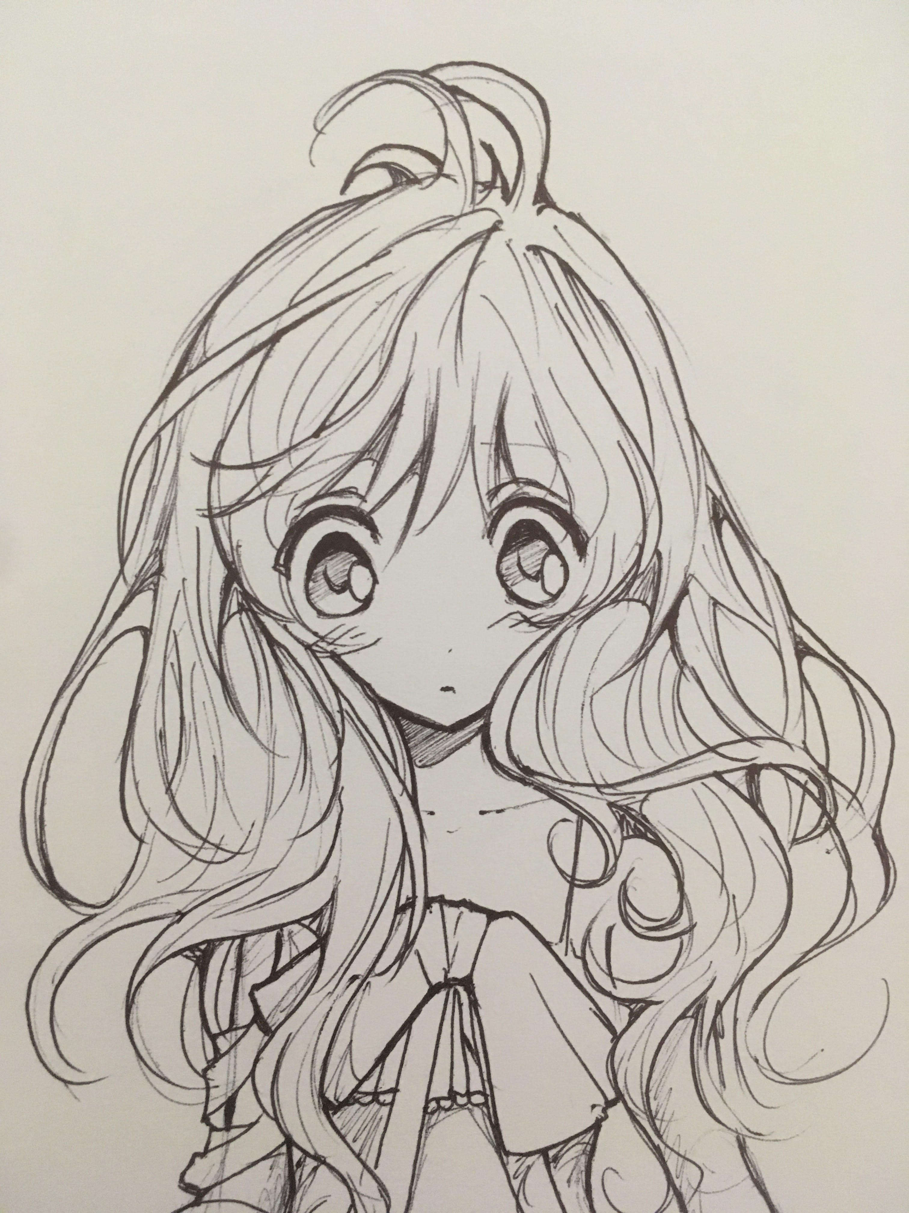 Images Of Cute Kawaii Cute Anime Girl Easy To Draw