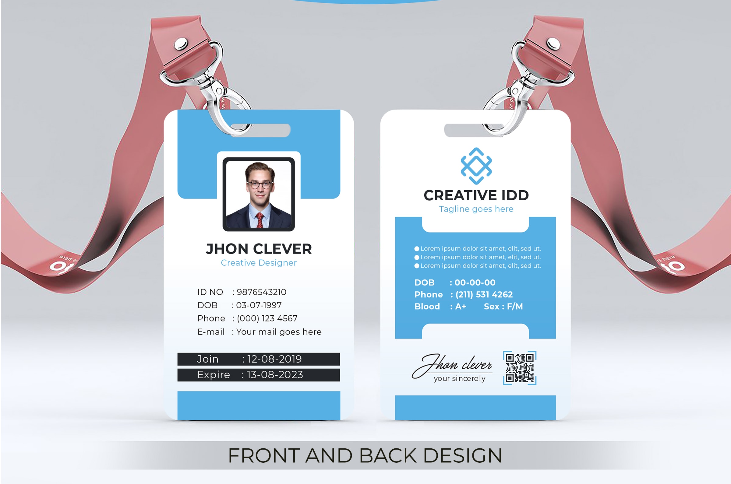 Id Card Back Design