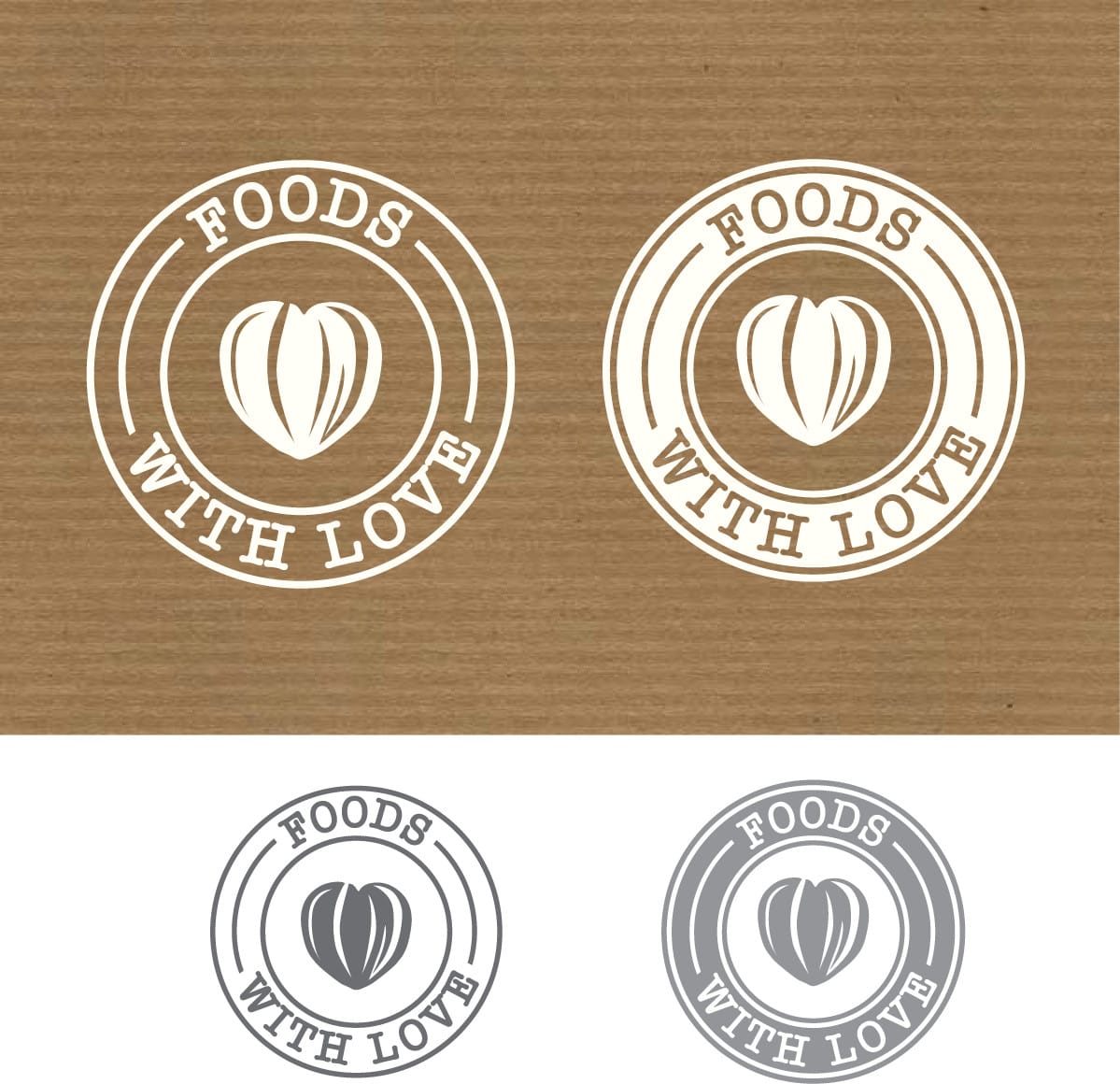 Design Heart Touching Food Logo In Illustrator By Amir Kaan