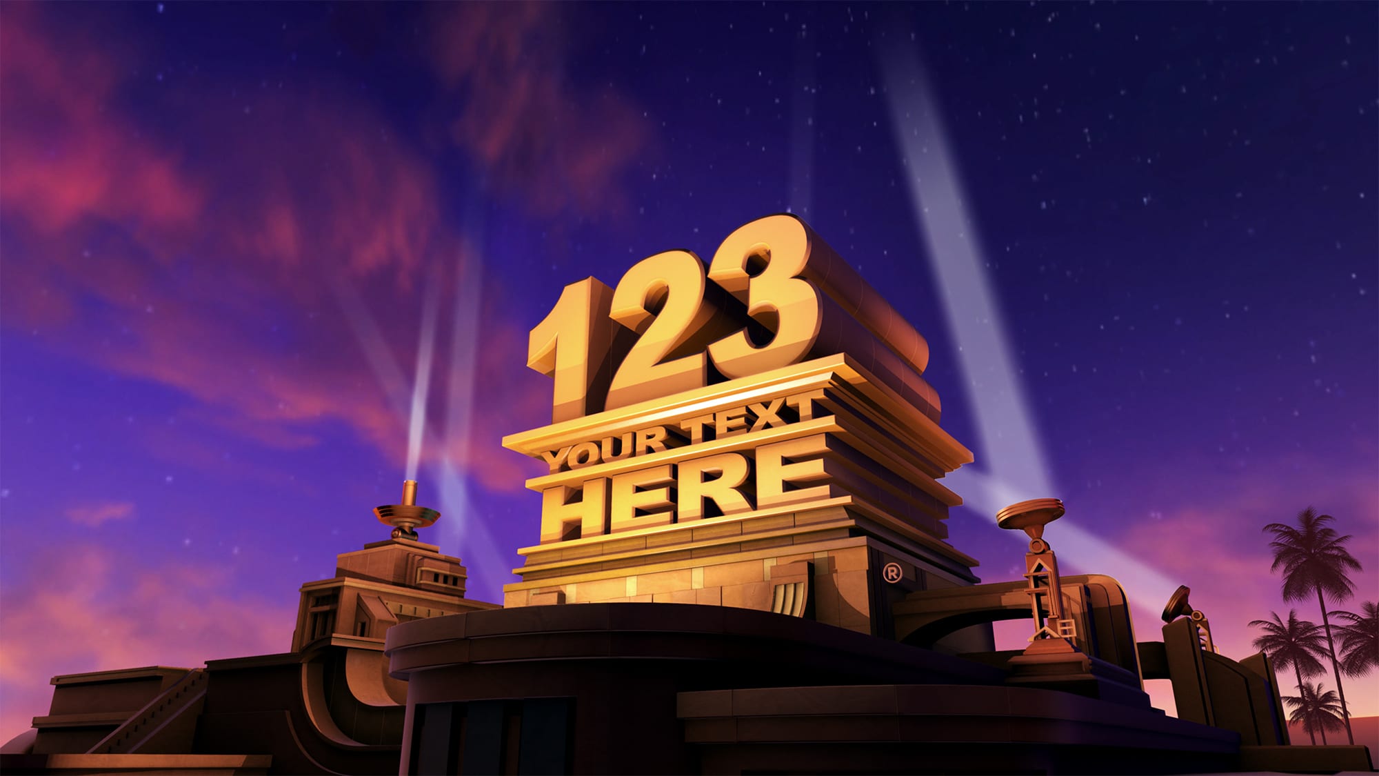 Movie 3D Logo 20th century fox logo 