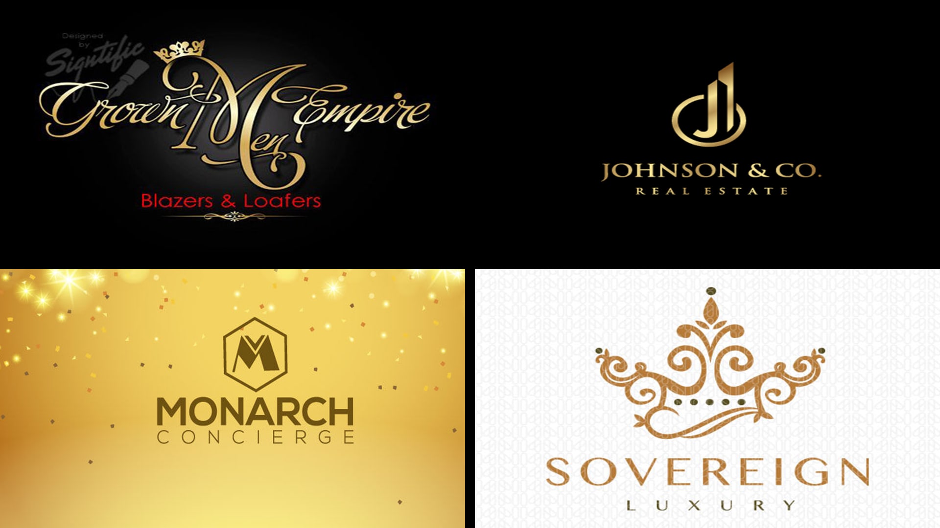 do modern elegant and luxury brand logo design