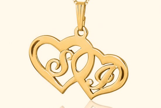 Double s locket deals design