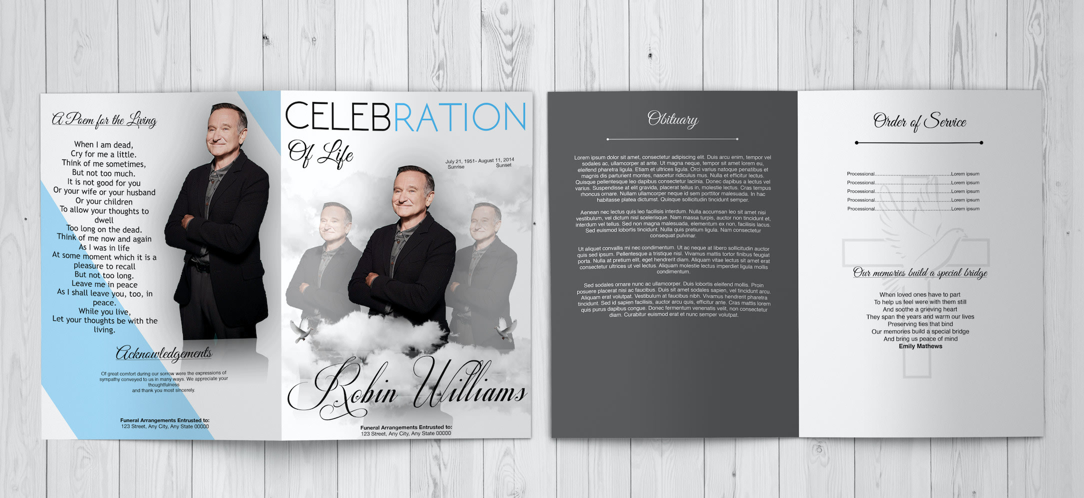 Design Magazine Style Obituary By Mercedeshardy