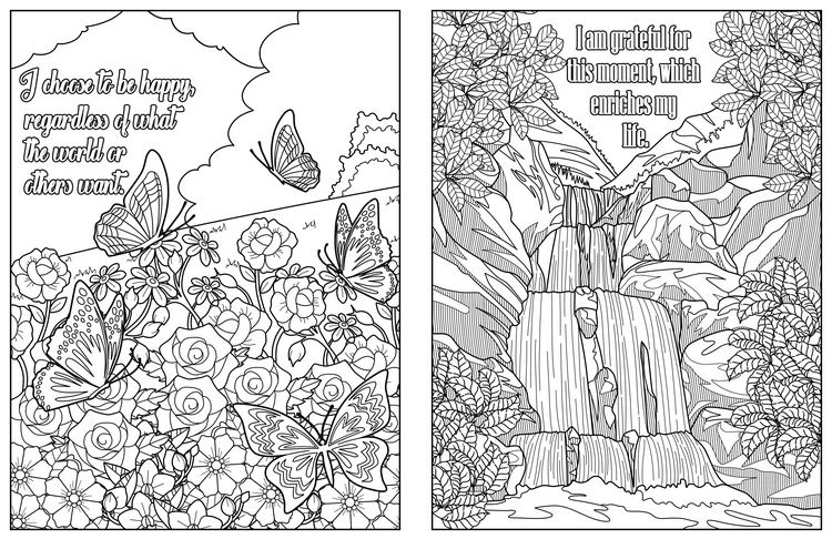 Download Give Printable Amazing Affirmation Adult Coloring Book Pages By Coloringlife101 Fiverr