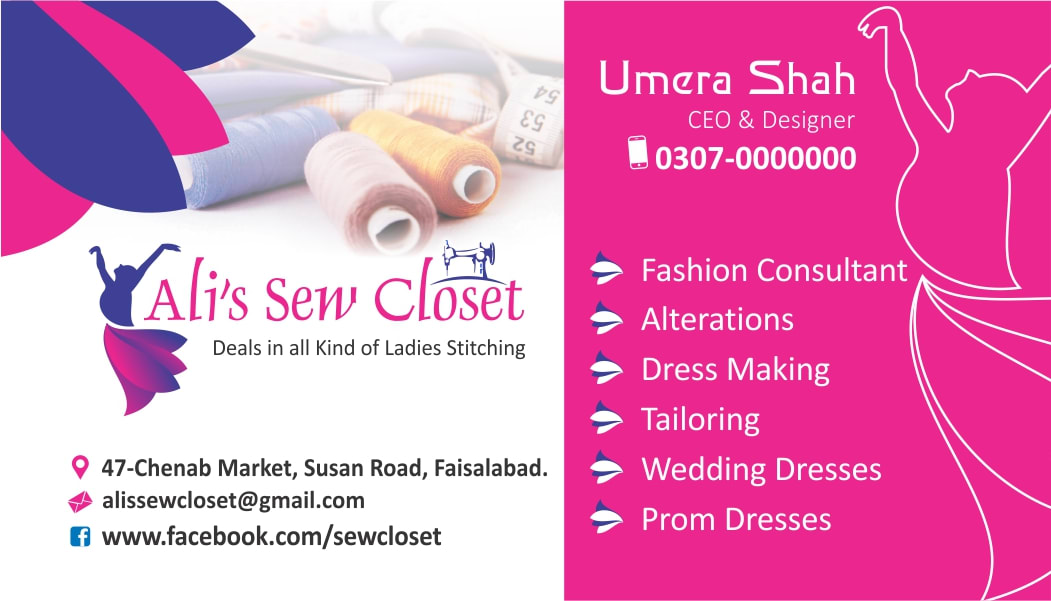 Visiting Card Design For Ladies Tailor Tailor Business Cards Upload 