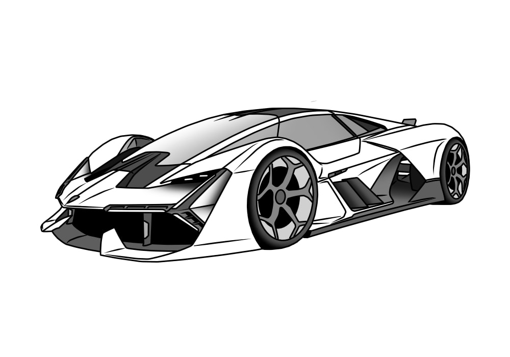 car simple drawing