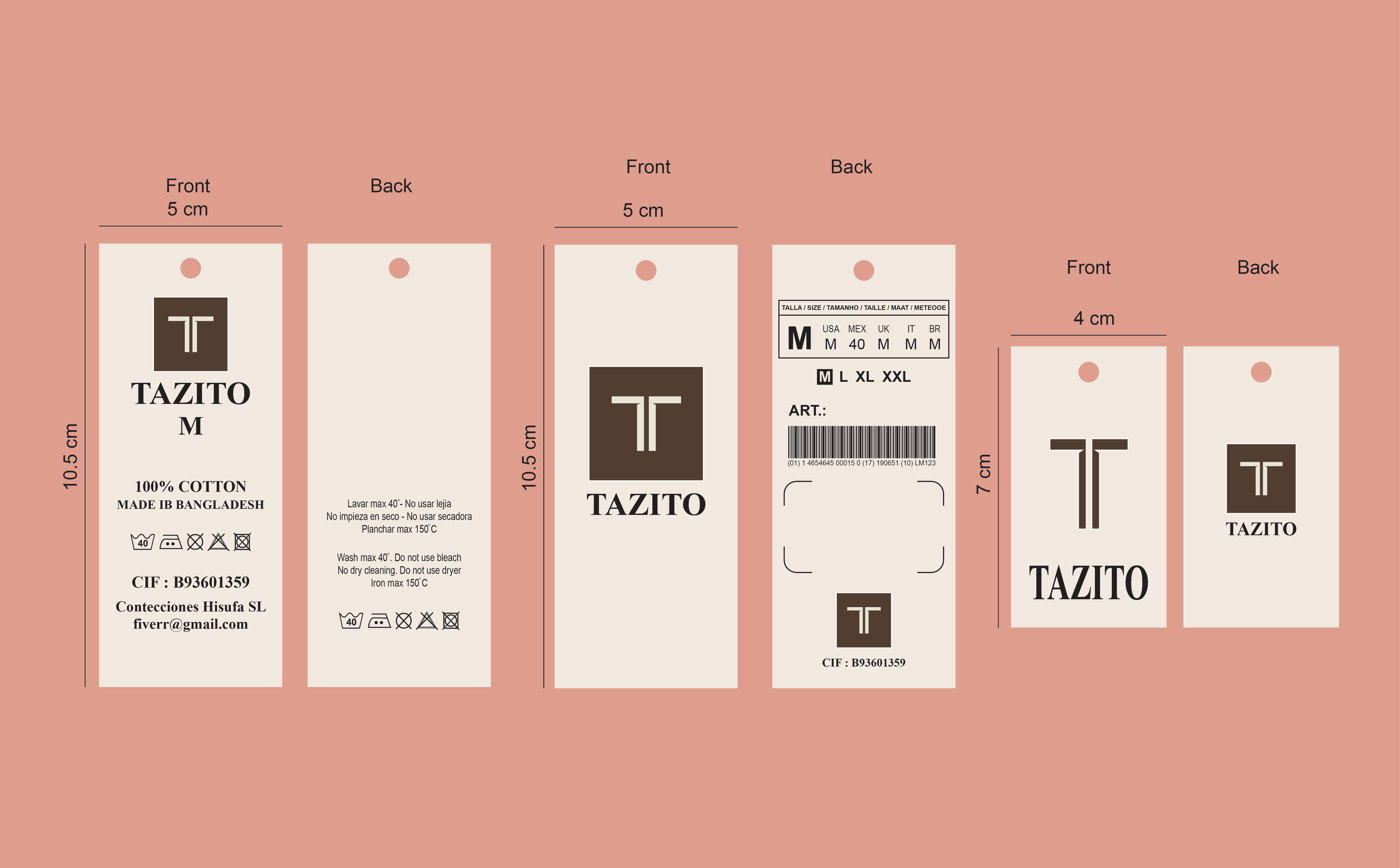 Design Clothing Labels Hang Tags Price Sticker Care Label By