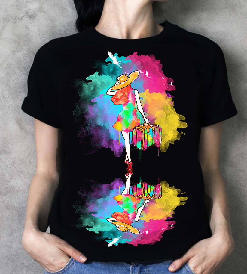 Do custom watercolor t shirts design within 12 hours by Tshirt_