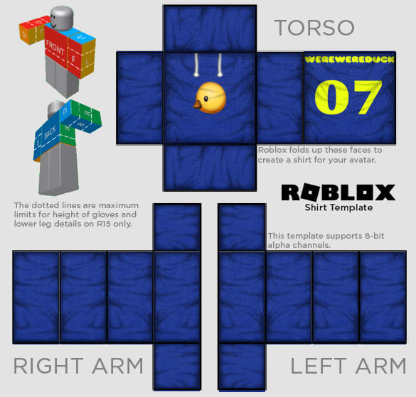 Design a roblox shirt and pants by Mightyrice