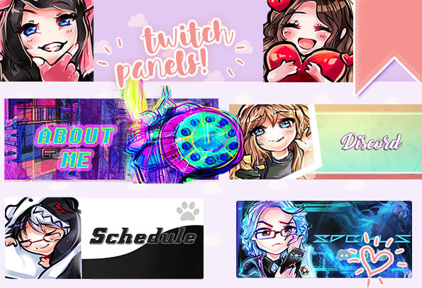 Cute Twitch Panels designs, themes, templates and downloadable graphic  elements on Dribbble