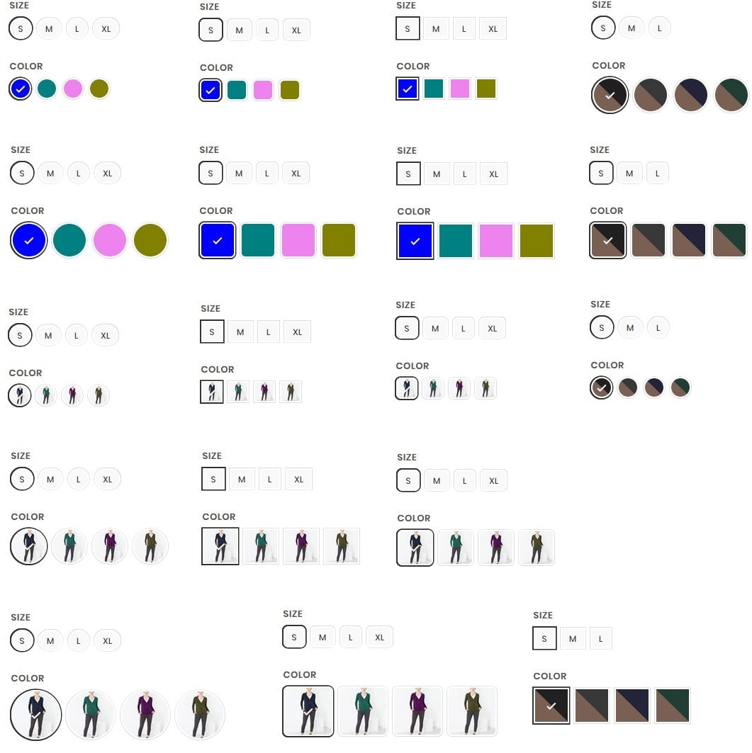 Create Color Swatches And Styled Button For Product Variants By Arkoshopify19 Fiverr
