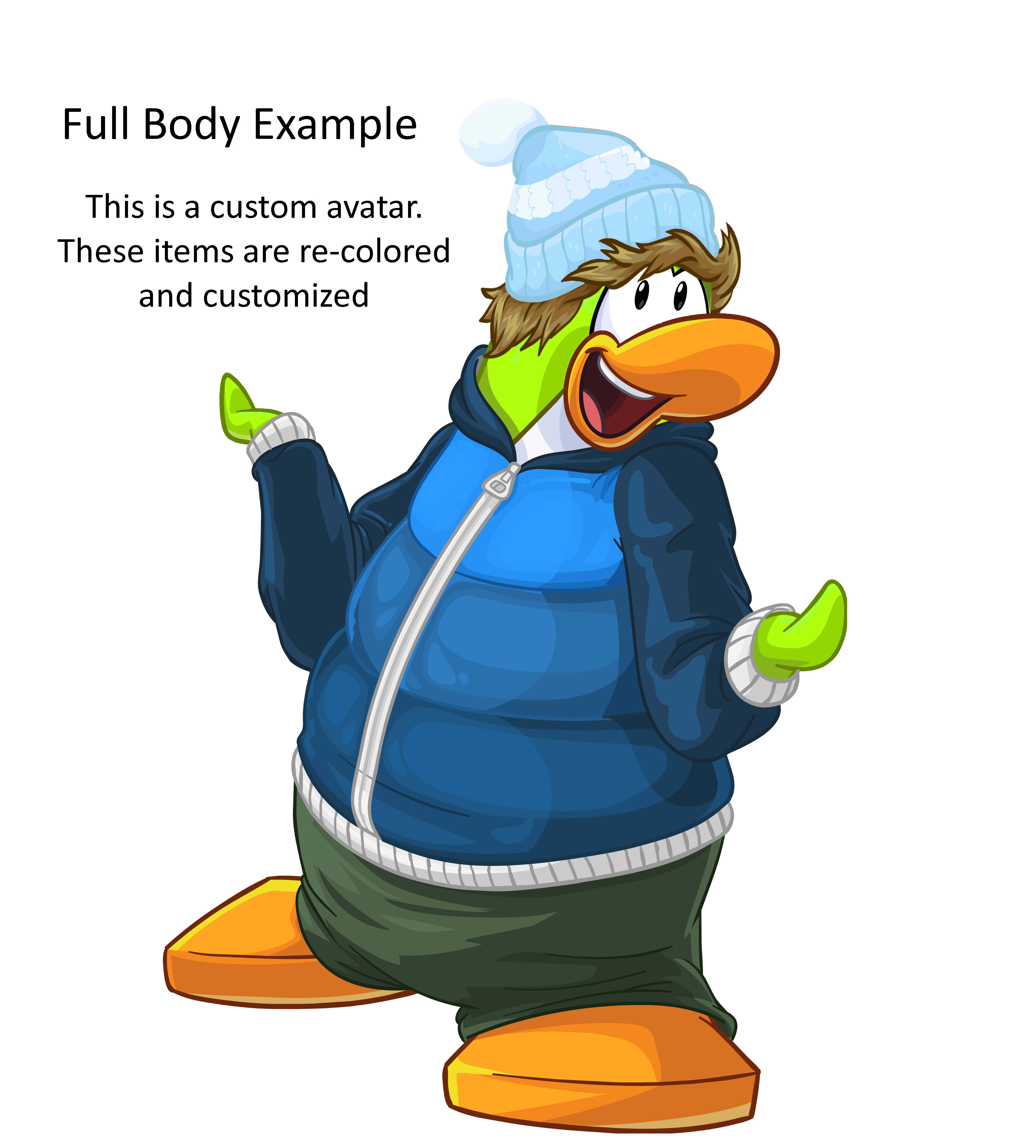 Make a custom club penguin cutout by Braydenriddell