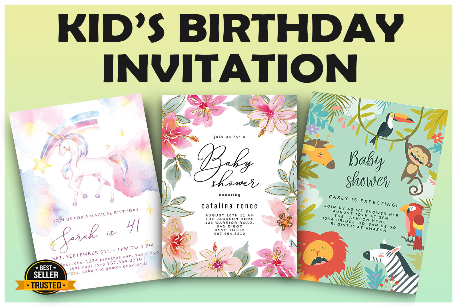 4 ANS - CARTE D'ANNIVERSAIRE - DE MILLBROOK - FÊTES / Cartes de