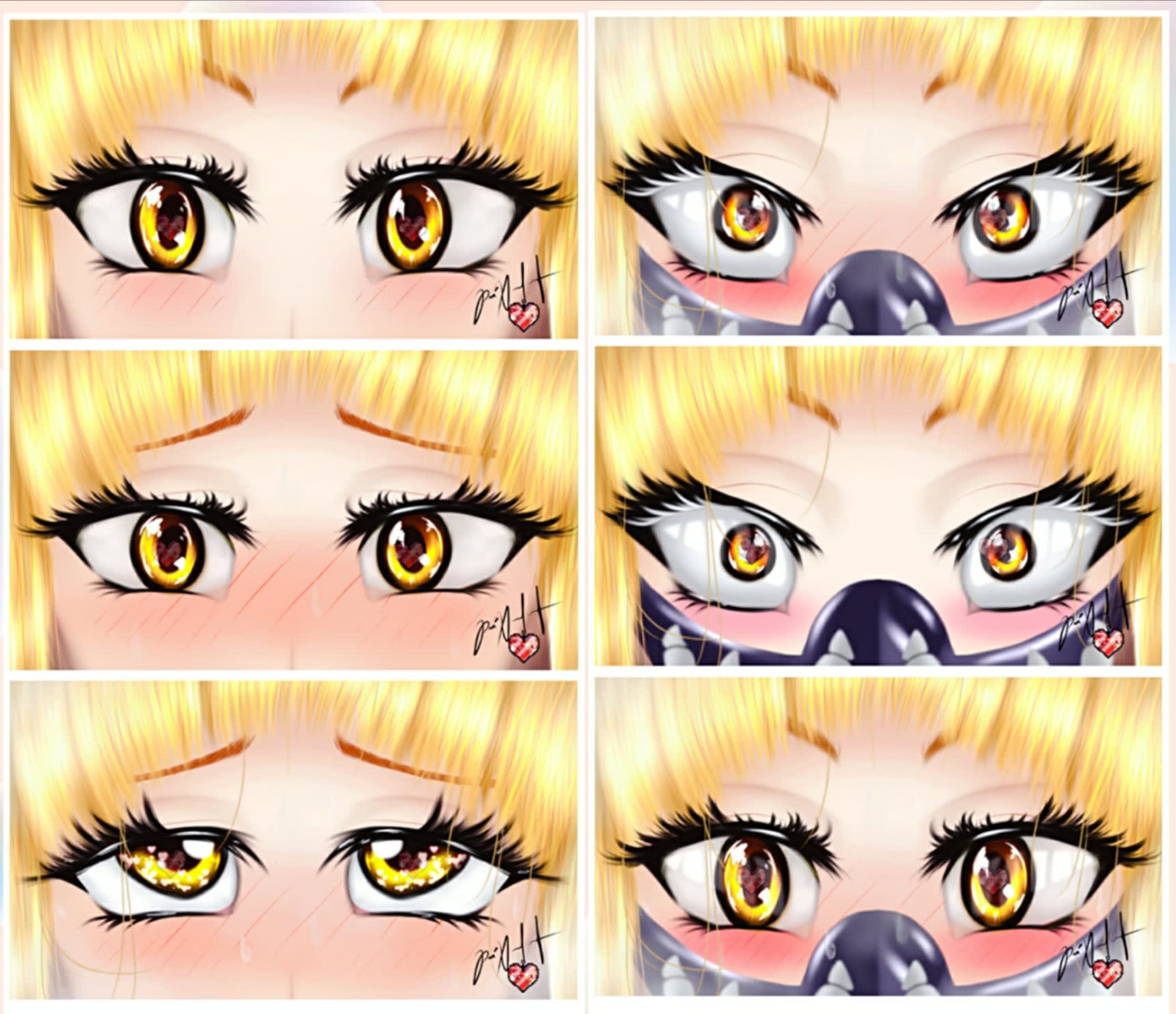 Semi Realistic Anime Eyes : The eyelids are made up of soft flexible