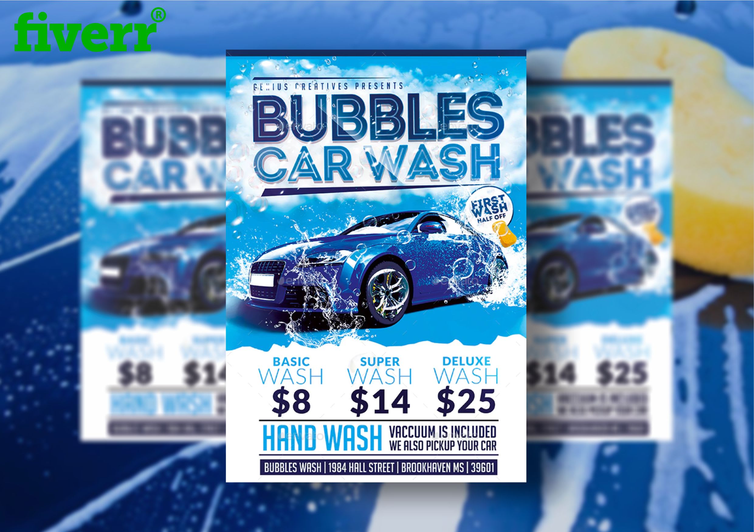 Design car wash, car detailing, rental flyer, car service and price list  flyer by Iqra__graphics | Fiverr