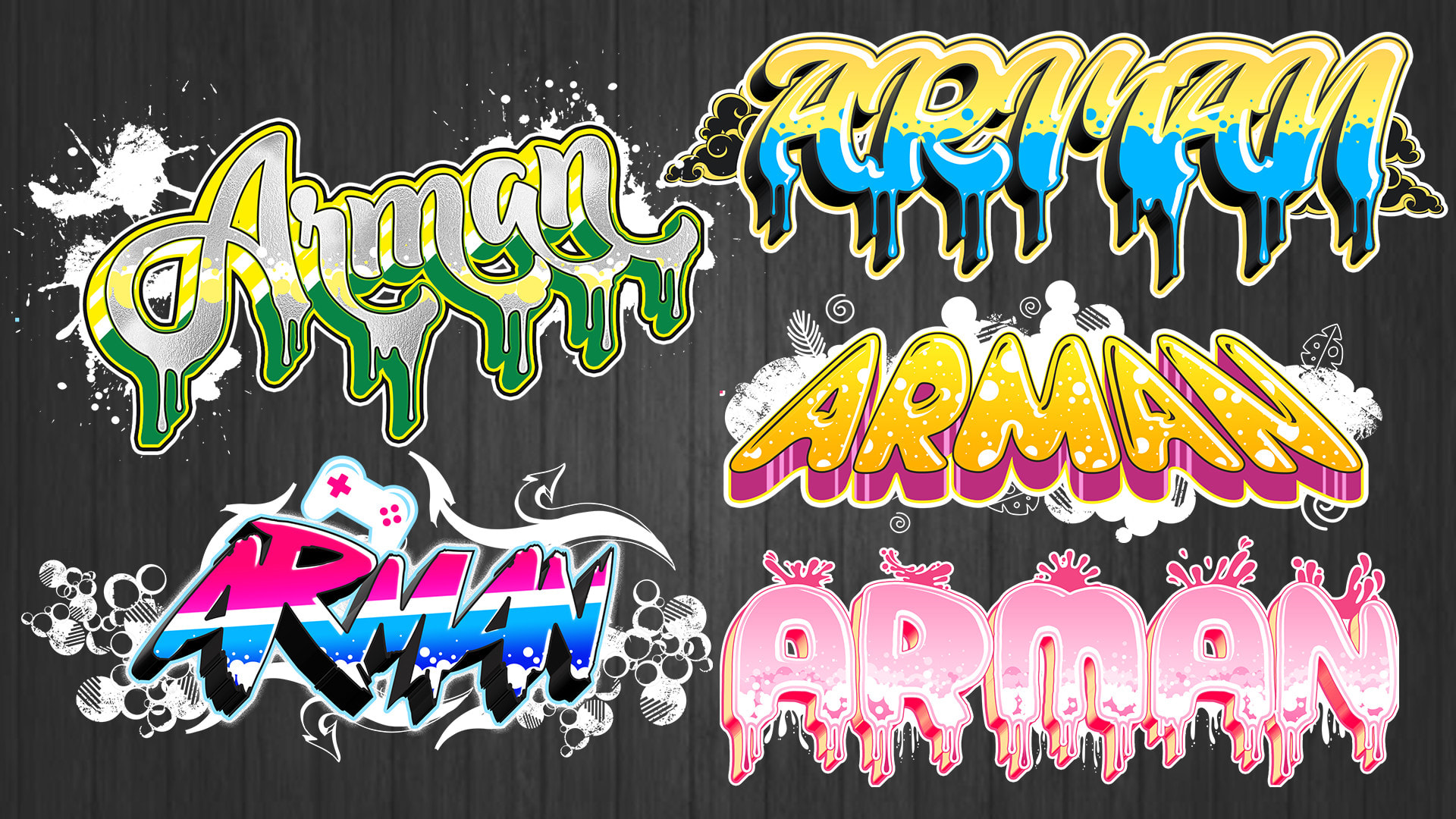Design Awesome 3d Typography Logo With Your Name Or Text In Graffiti Art Style By Karaoke Fiverr