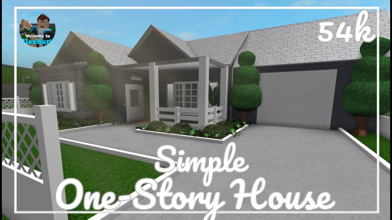 Bloxburg house* -cost: 19k for layout and some outside decoration