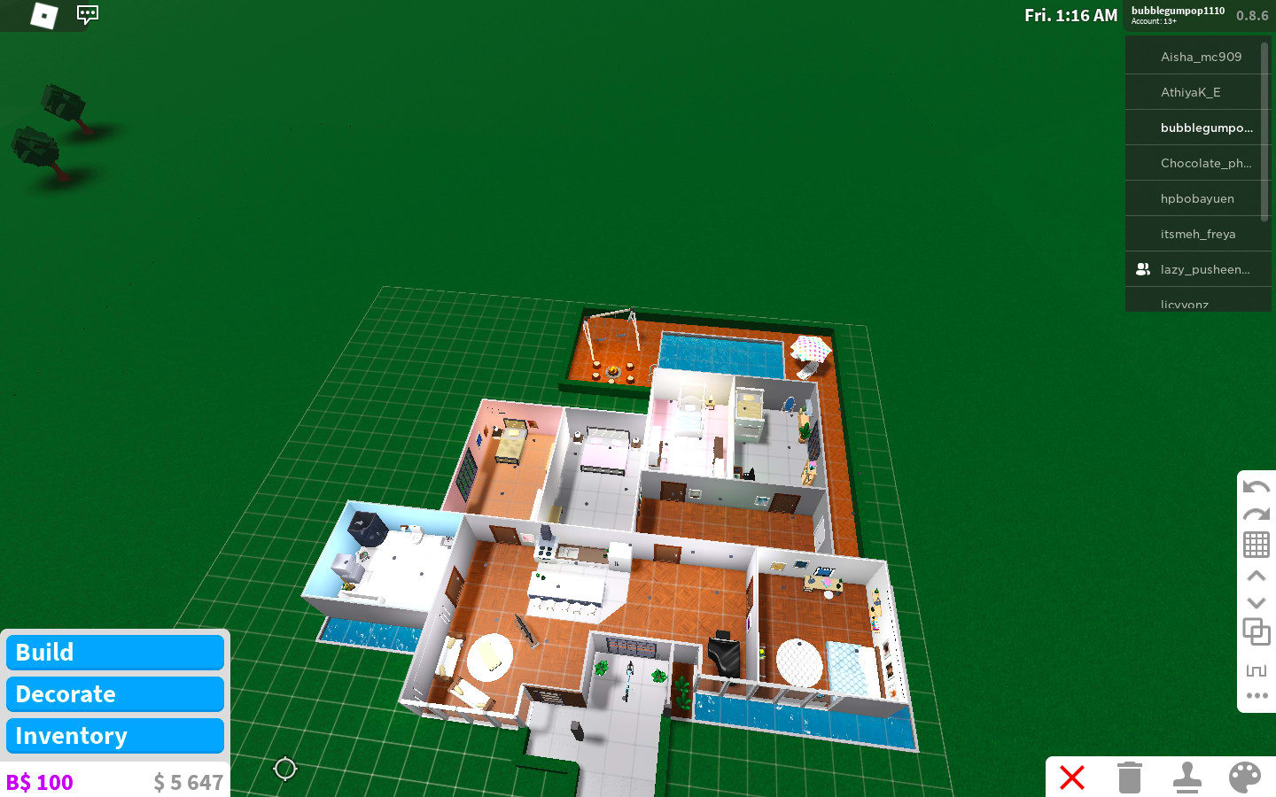 1 story bloxburg layout