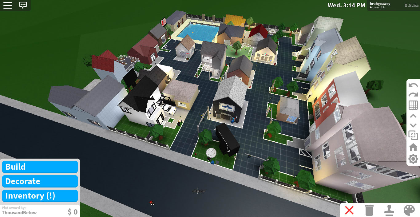 town in bloxburg layout