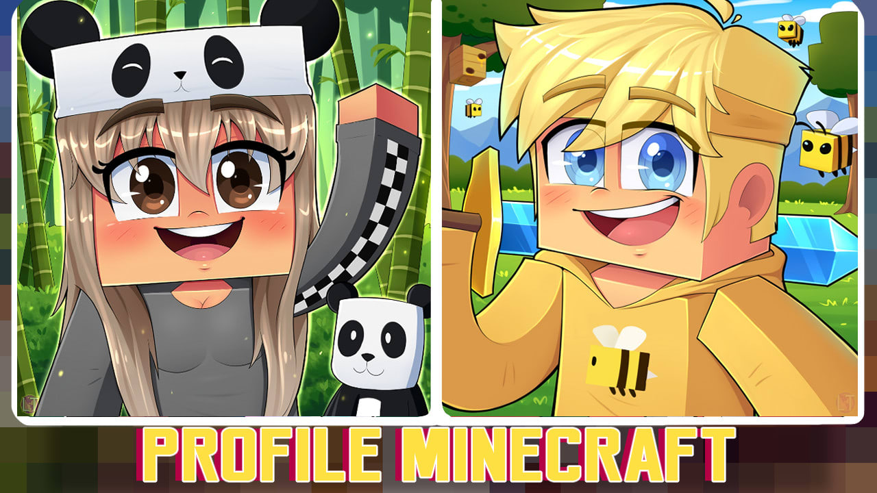 Turn your minecraft skin into a cartoon avatar by Drawings_lt | Fiverr