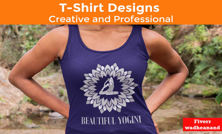 Design t shirt for yoga or anything you like ready to print by Wadheanand