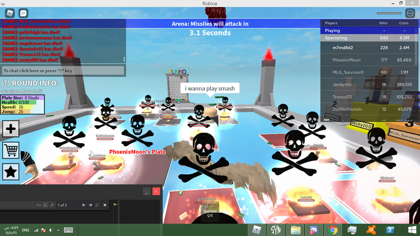 Give You My Roblox Plates Of Fate Mayhem Custom Script By M7md8d Fiverr - roblox plates of fate exploit