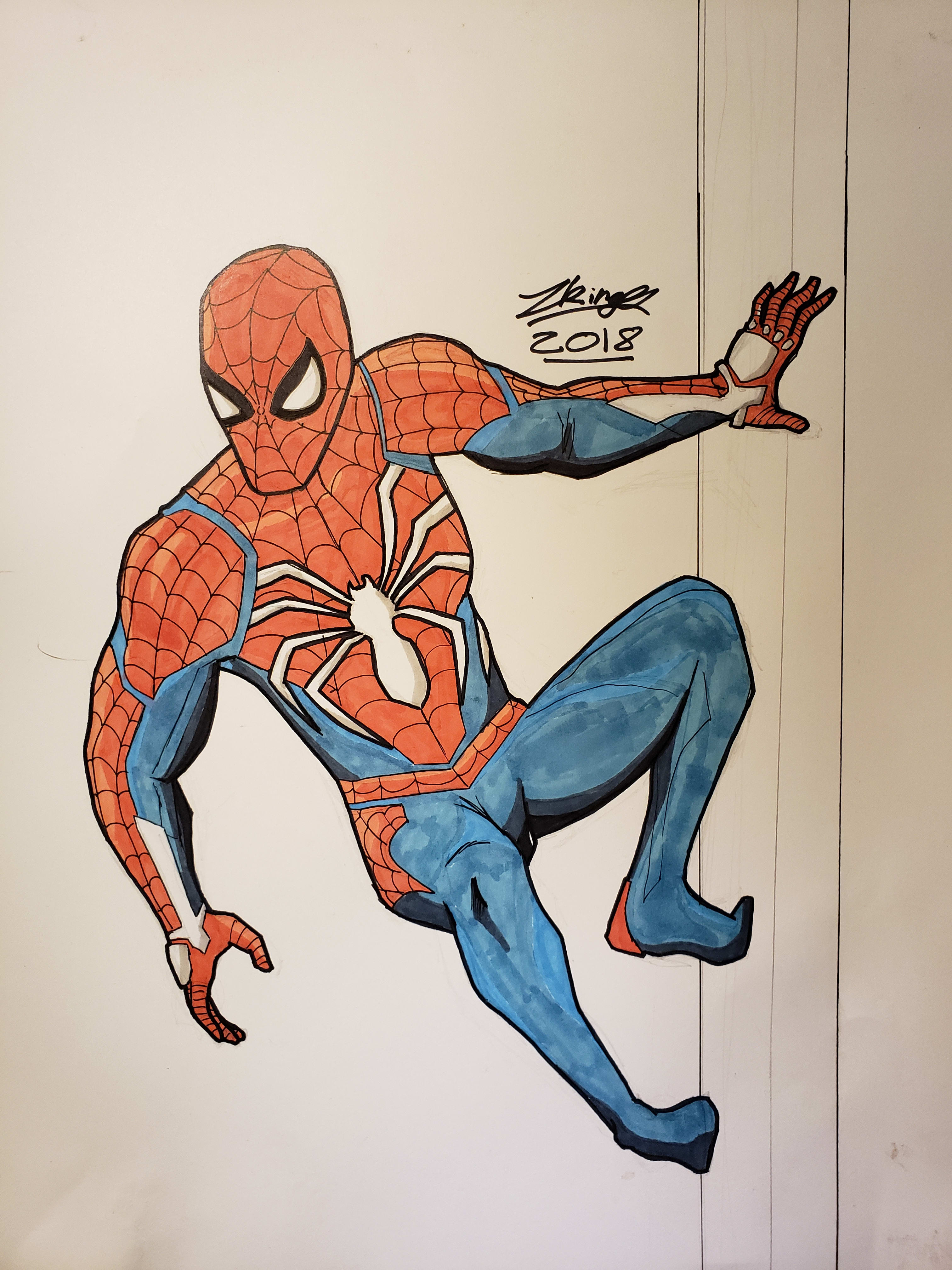 Spiderman Handzeichnung