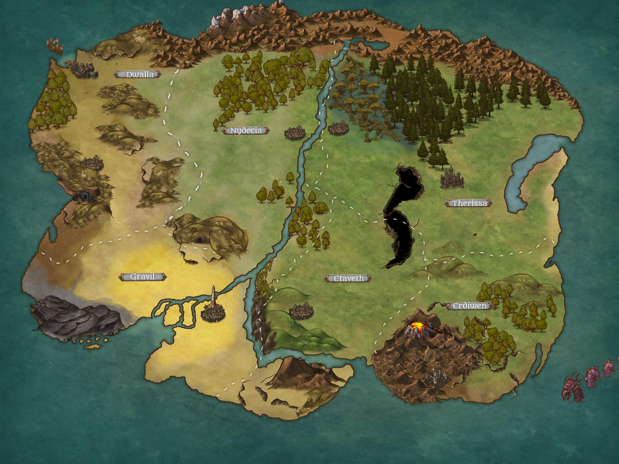 Create A World Map For Your Rpg World By Ducttapedad Fiverr