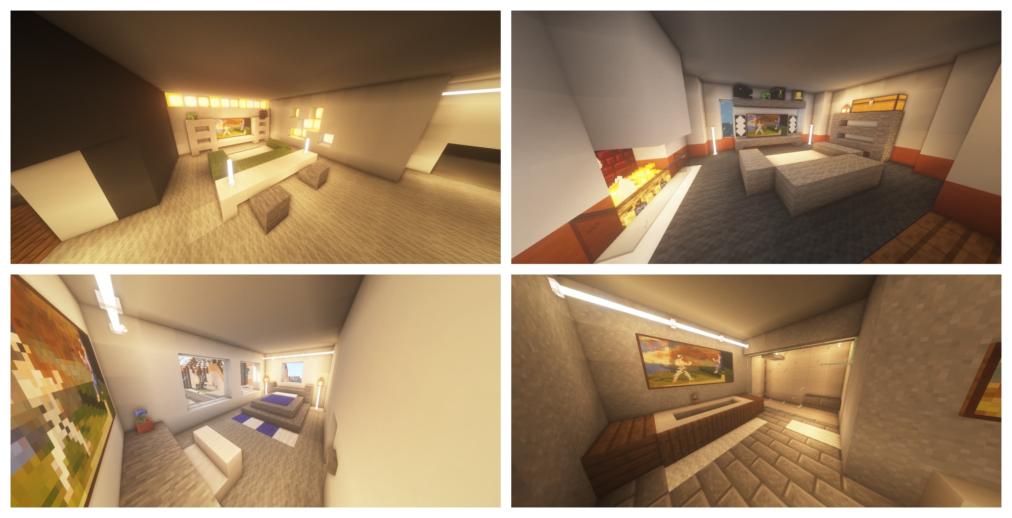 Build modern minecraft houses by Justinbaekk Fiverr