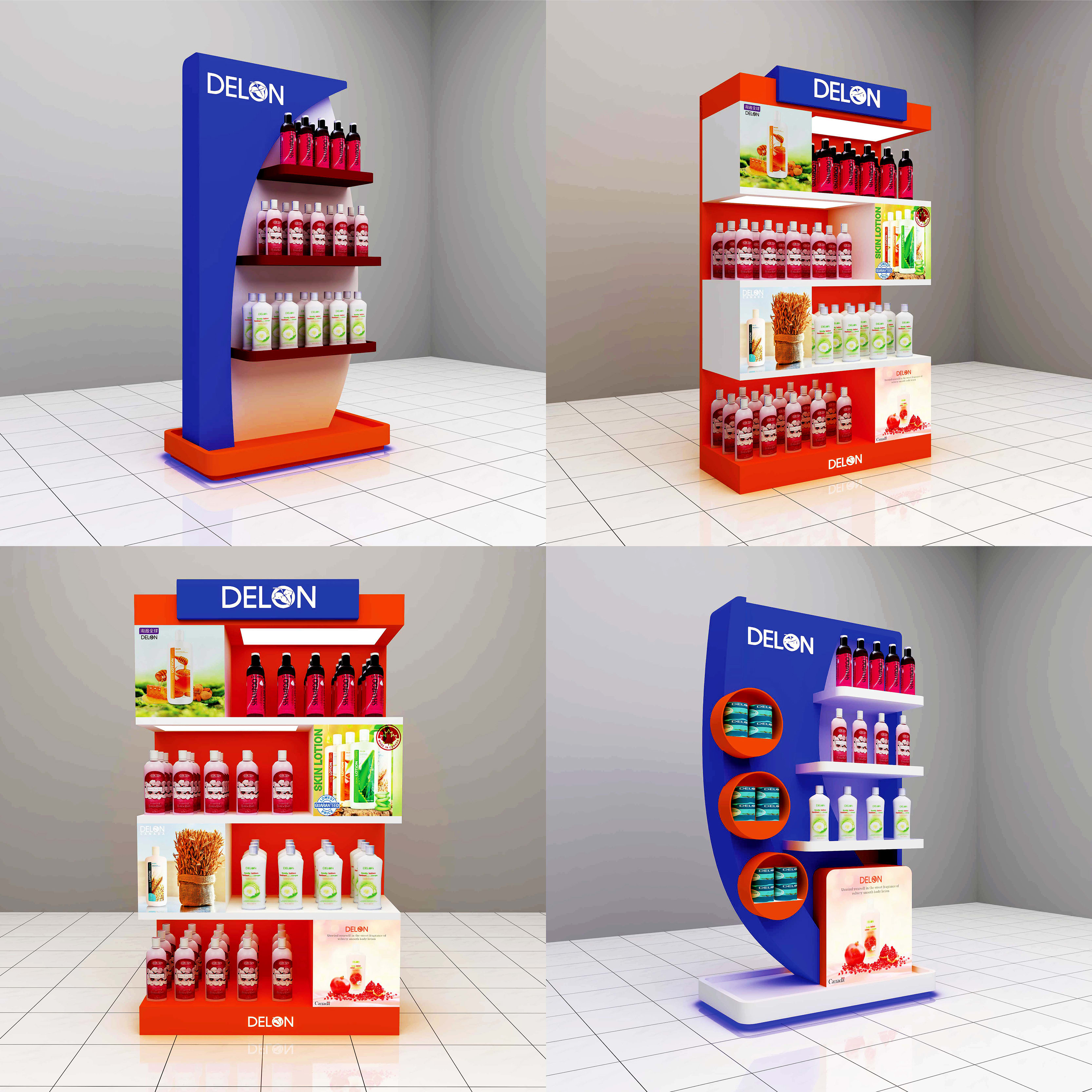 Design Creative 3d Product Display Gondola And Counter Top By Saikot221 Fiverr