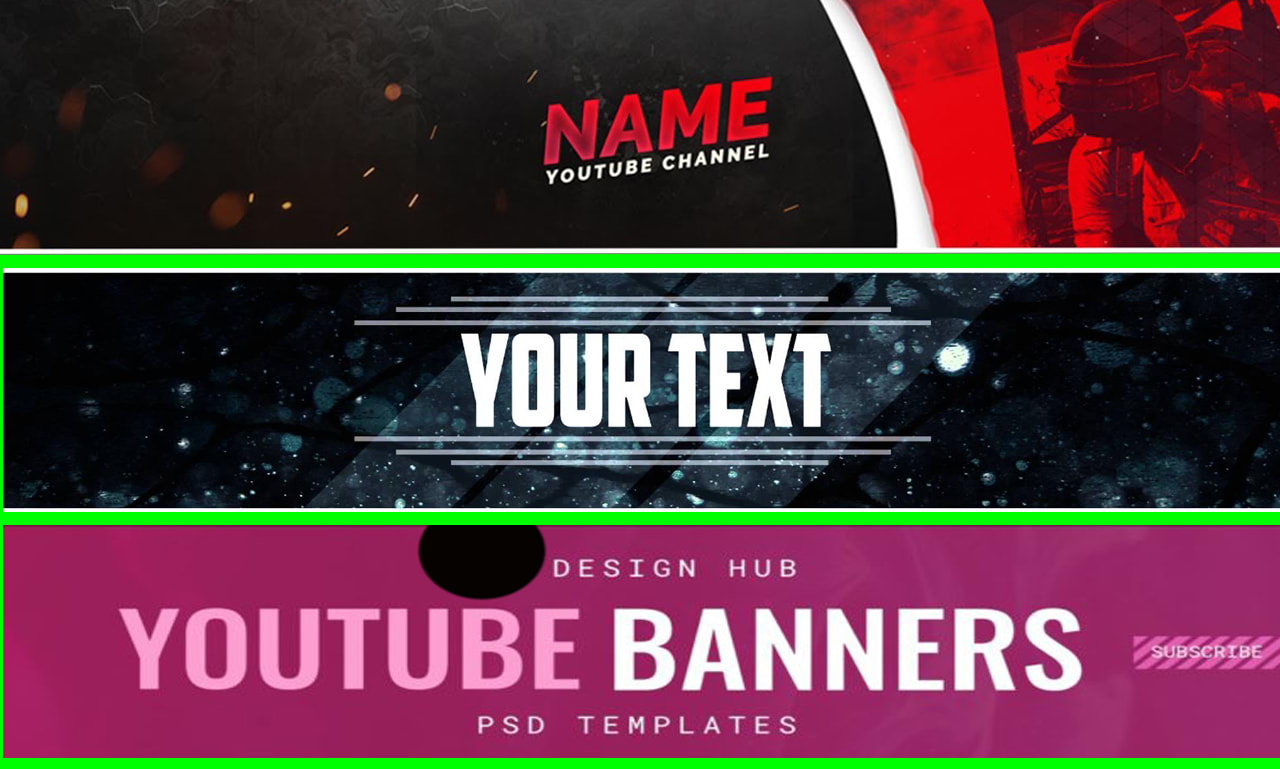 Create a professional youtube banner within 6 hours by Awaisabbasi260 |  Fiverr
