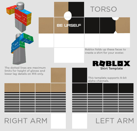 Make a simple roblox clothes template by Sayhighzz